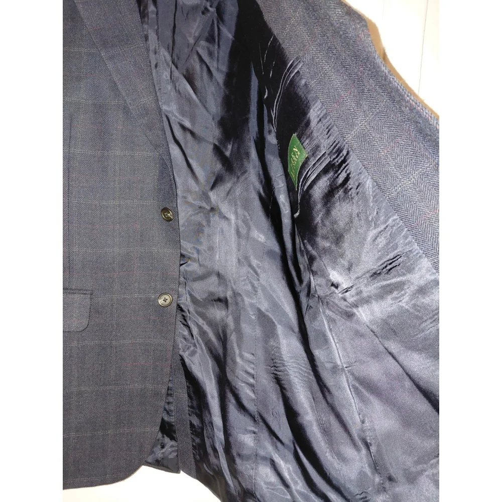 Lauren Ralph Lauren Sport Coat Blazer Suit Jacket Size 42L Wool 2 Button Gray - Picture 6 of 8